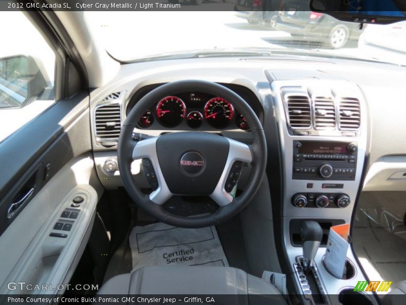 Cyber Gray Metallic / Light Titanium 2012 GMC Acadia SL