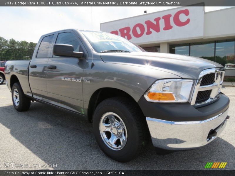 Mineral Gray Metallic / Dark Slate Gray/Medium Graystone 2012 Dodge Ram 1500 ST Quad Cab 4x4