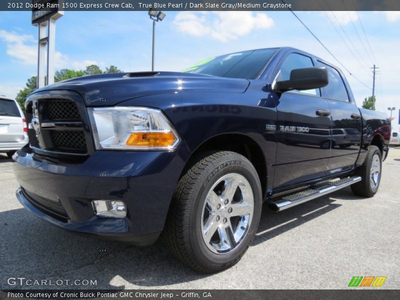 True Blue Pearl / Dark Slate Gray/Medium Graystone 2012 Dodge Ram 1500 Express Crew Cab