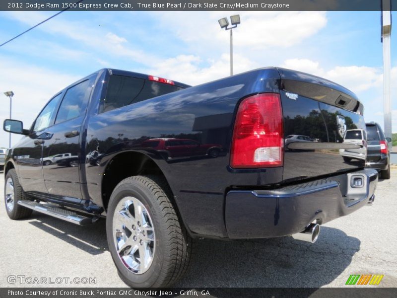 True Blue Pearl / Dark Slate Gray/Medium Graystone 2012 Dodge Ram 1500 Express Crew Cab