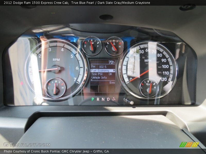 True Blue Pearl / Dark Slate Gray/Medium Graystone 2012 Dodge Ram 1500 Express Crew Cab