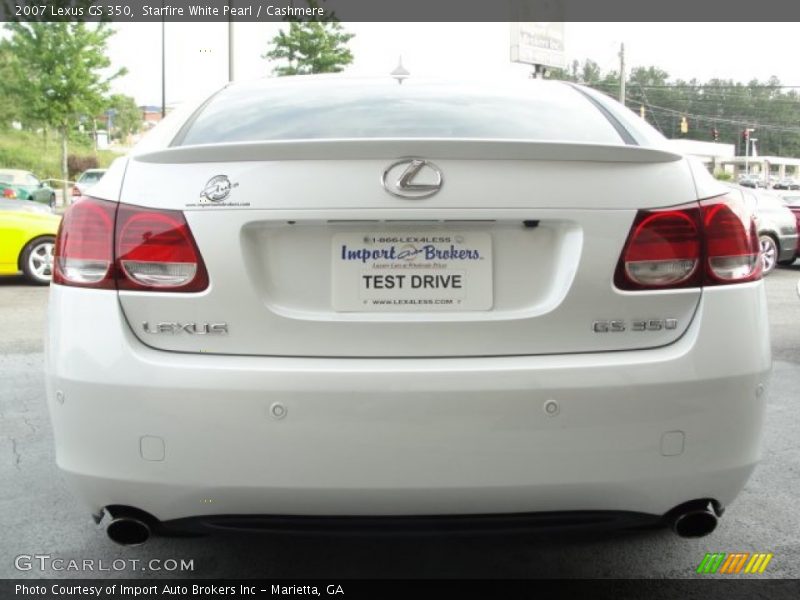 Starfire White Pearl / Cashmere 2007 Lexus GS 350