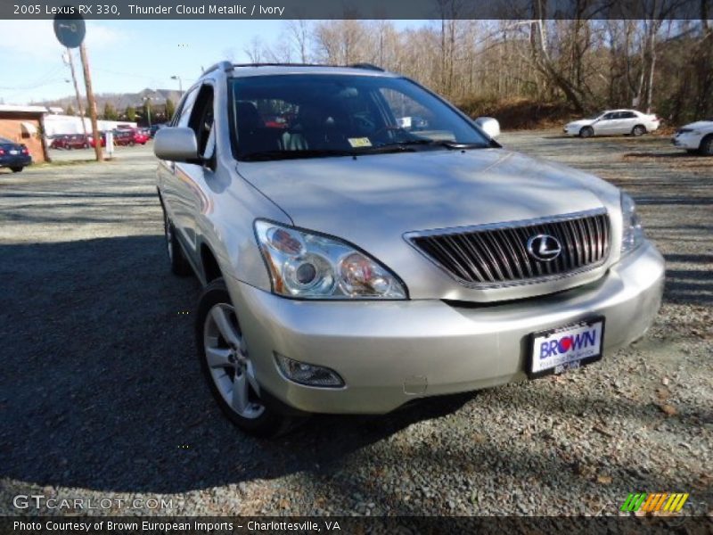 Thunder Cloud Metallic / Ivory 2005 Lexus RX 330