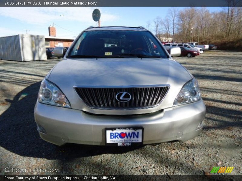 Thunder Cloud Metallic / Ivory 2005 Lexus RX 330