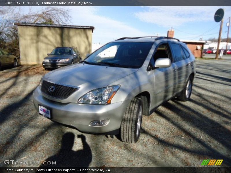 Thunder Cloud Metallic / Ivory 2005 Lexus RX 330