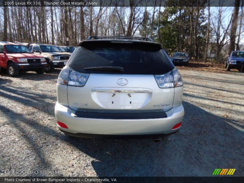 Thunder Cloud Metallic / Ivory 2005 Lexus RX 330