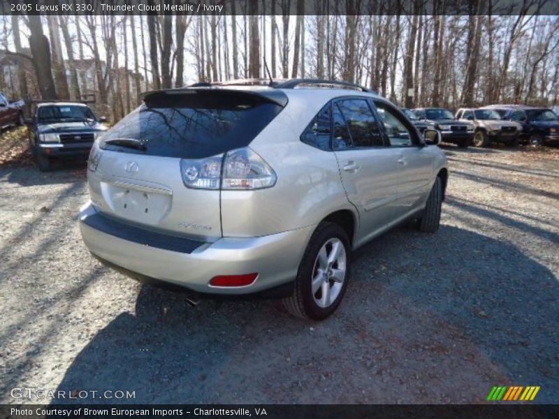 Thunder Cloud Metallic / Ivory 2005 Lexus RX 330