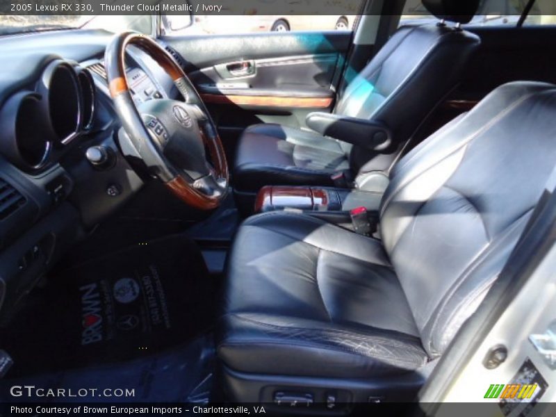 Thunder Cloud Metallic / Ivory 2005 Lexus RX 330