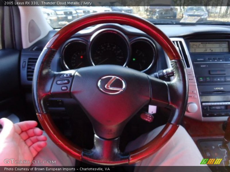 Thunder Cloud Metallic / Ivory 2005 Lexus RX 330