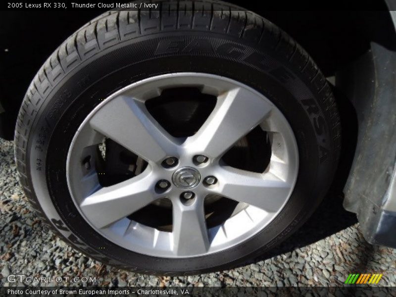 Thunder Cloud Metallic / Ivory 2005 Lexus RX 330