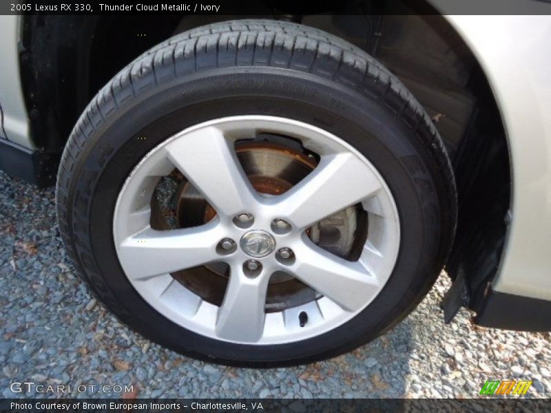 Thunder Cloud Metallic / Ivory 2005 Lexus RX 330