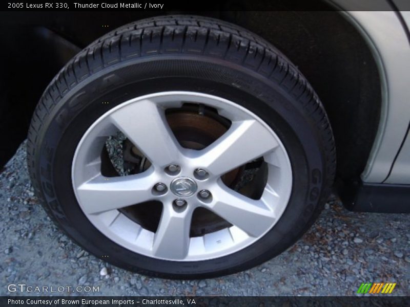 Thunder Cloud Metallic / Ivory 2005 Lexus RX 330