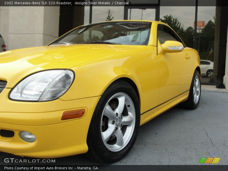 designo Silver Metallic / Charcoal 2002 Mercedes-Benz SLK 320 Roadster