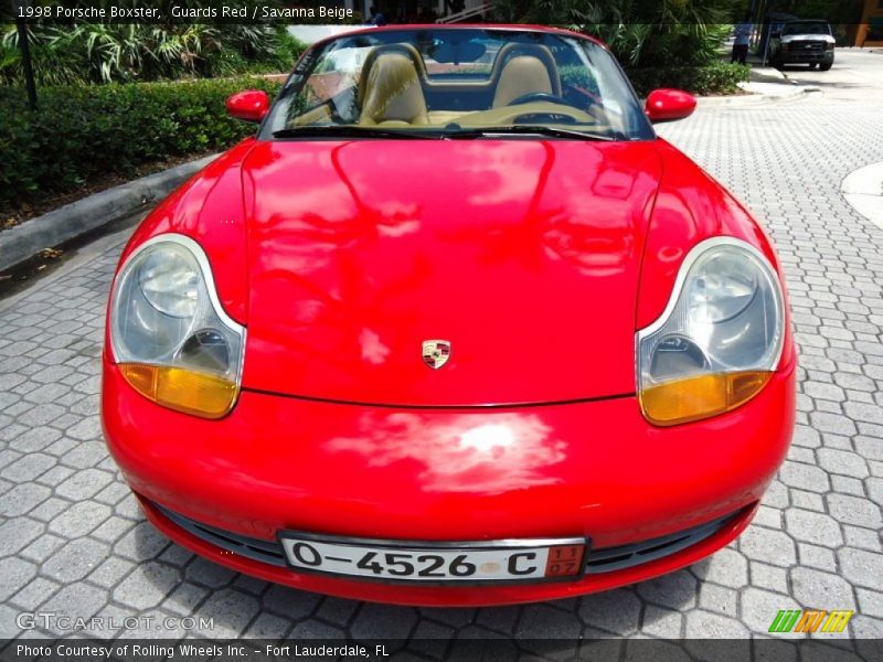 Guards Red / Savanna Beige 1998 Porsche Boxster