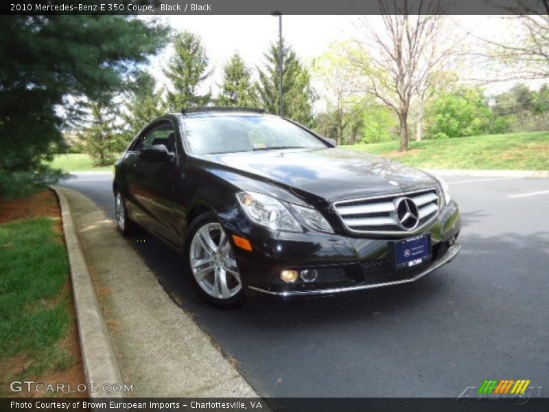 Black / Black 2010 Mercedes-Benz E 350 Coupe