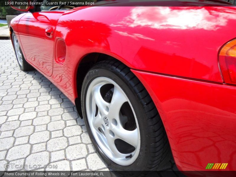 Guards Red / Savanna Beige 1998 Porsche Boxster