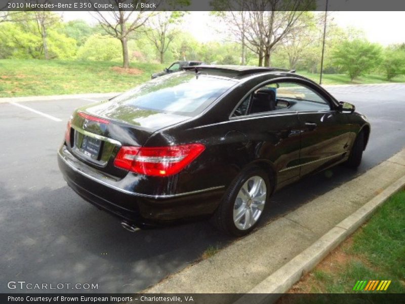 Black / Black 2010 Mercedes-Benz E 350 Coupe