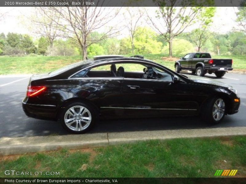 Black / Black 2010 Mercedes-Benz E 350 Coupe