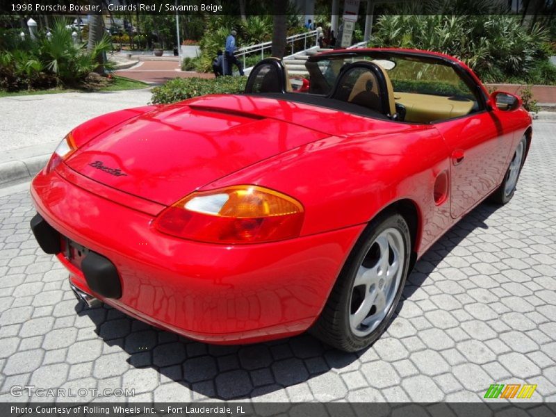 Guards Red / Savanna Beige 1998 Porsche Boxster