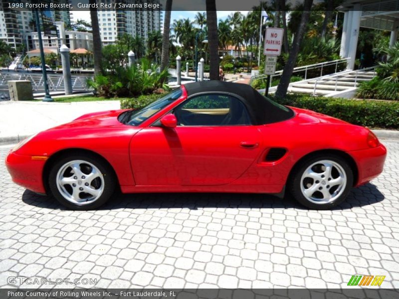 Guards Red / Savanna Beige 1998 Porsche Boxster