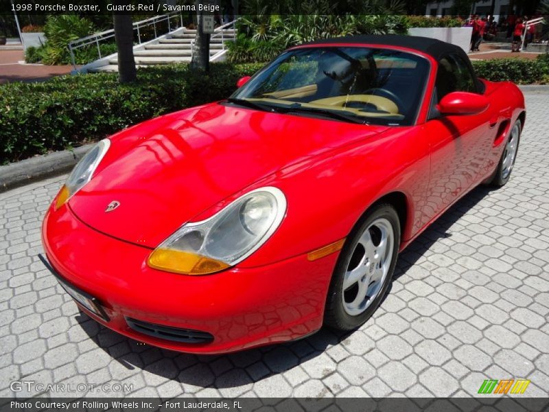 Guards Red / Savanna Beige 1998 Porsche Boxster