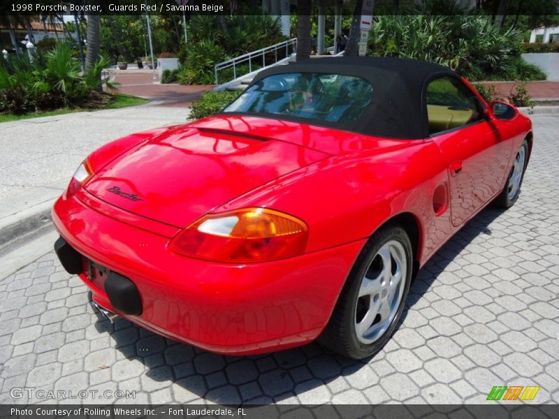 Guards Red / Savanna Beige 1998 Porsche Boxster