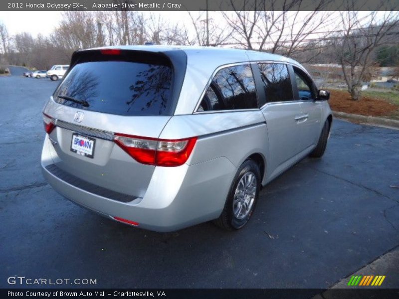 Alabaster Silver Metallic / Gray 2012 Honda Odyssey EX-L