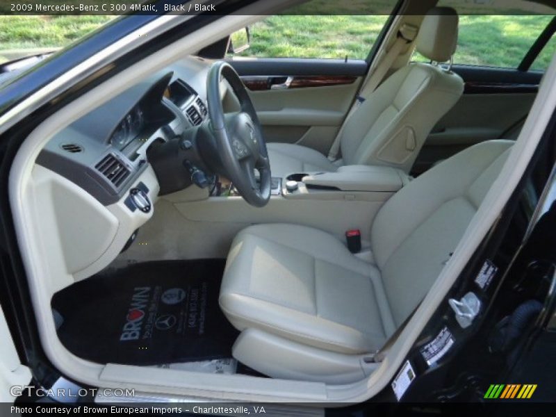 Black / Black 2009 Mercedes-Benz C 300 4Matic