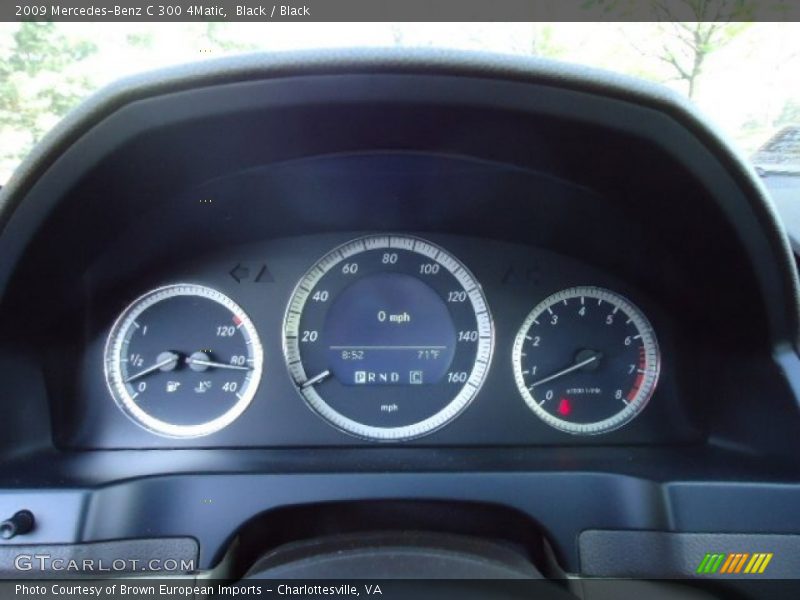 Black / Black 2009 Mercedes-Benz C 300 4Matic