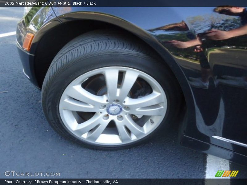 Black / Black 2009 Mercedes-Benz C 300 4Matic
