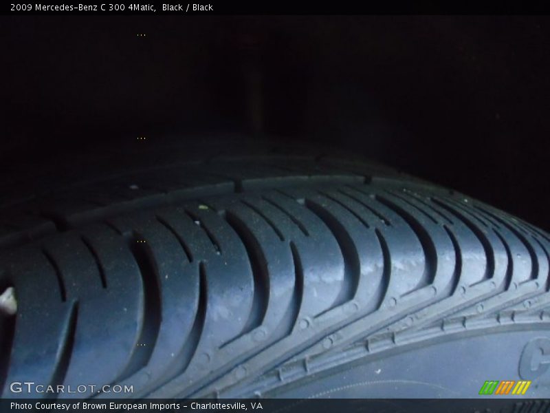 Black / Black 2009 Mercedes-Benz C 300 4Matic