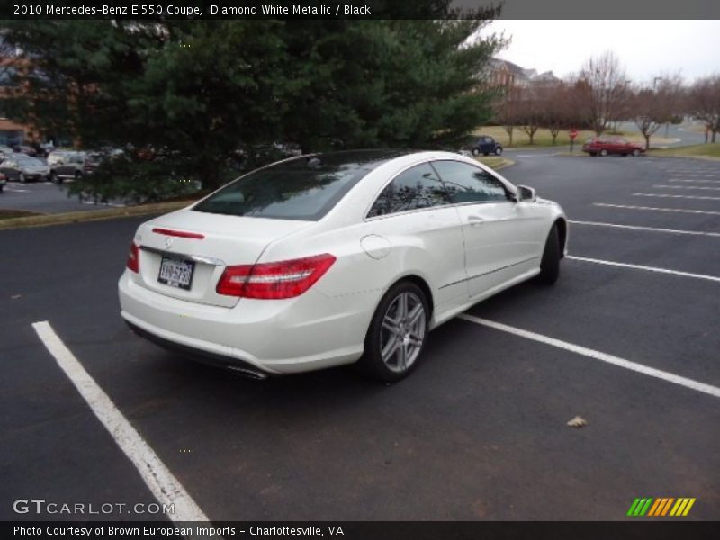 Diamond White Metallic / Black 2010 Mercedes-Benz E 550 Coupe