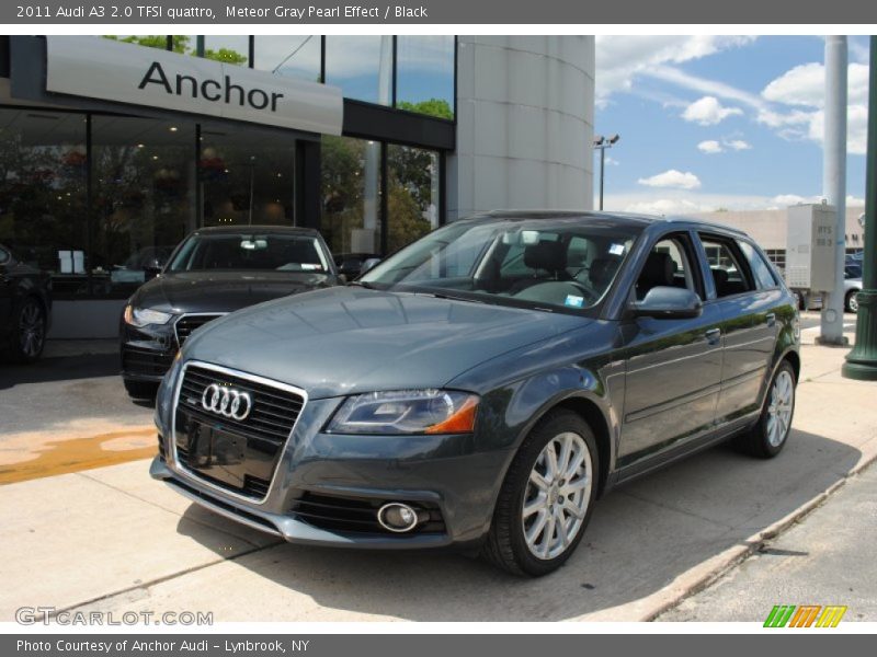 Meteor Gray Pearl Effect / Black 2011 Audi A3 2.0 TFSI quattro