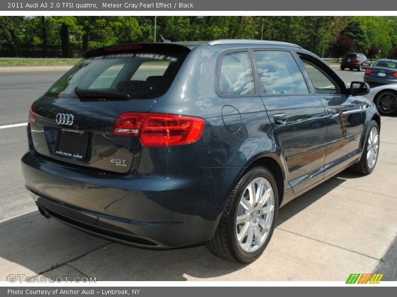 Meteor Gray Pearl Effect / Black 2011 Audi A3 2.0 TFSI quattro