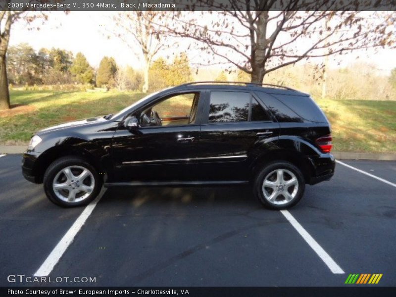 Black / Macadamia 2008 Mercedes-Benz ML 350 4Matic