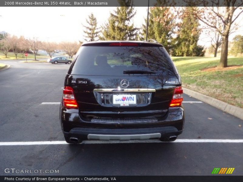 Black / Macadamia 2008 Mercedes-Benz ML 350 4Matic