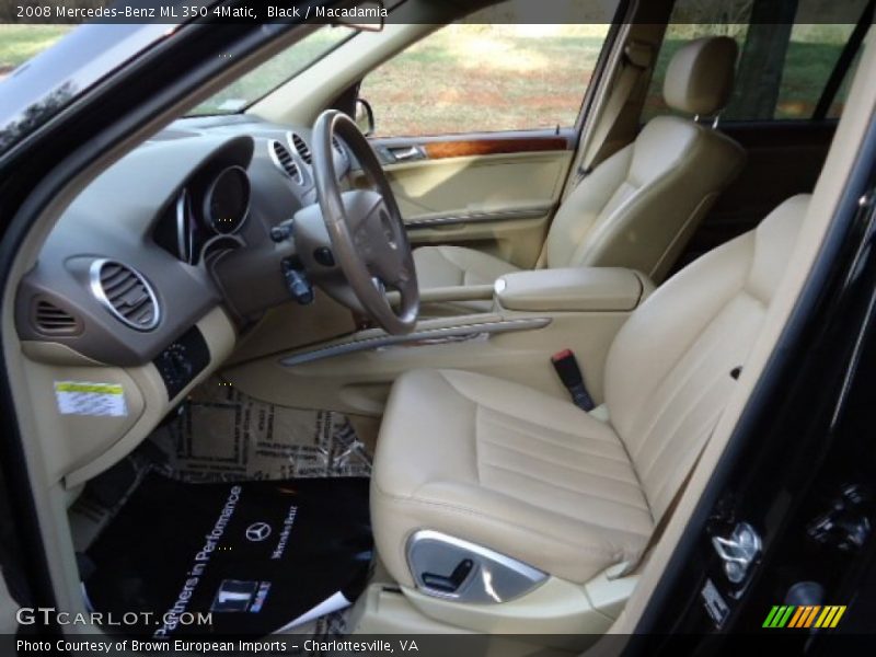 Black / Macadamia 2008 Mercedes-Benz ML 350 4Matic