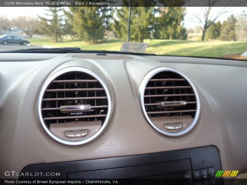 Black / Macadamia 2008 Mercedes-Benz ML 350 4Matic