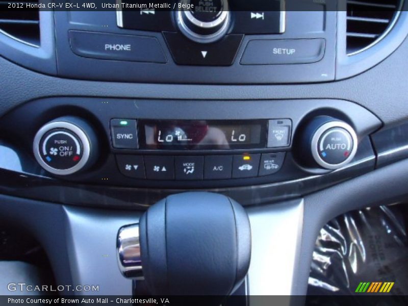 Controls of 2012 CR-V EX-L 4WD
