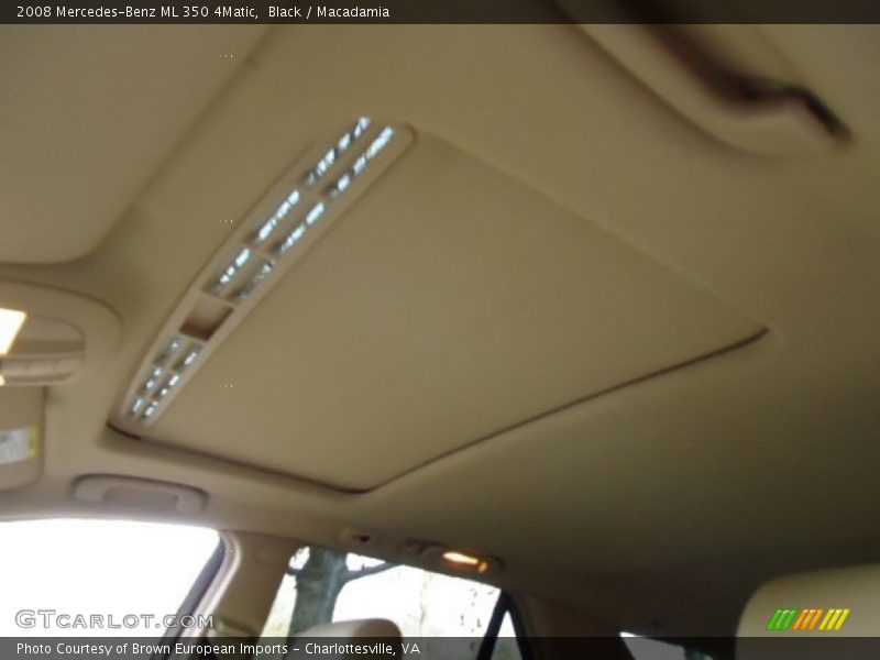 Black / Macadamia 2008 Mercedes-Benz ML 350 4Matic