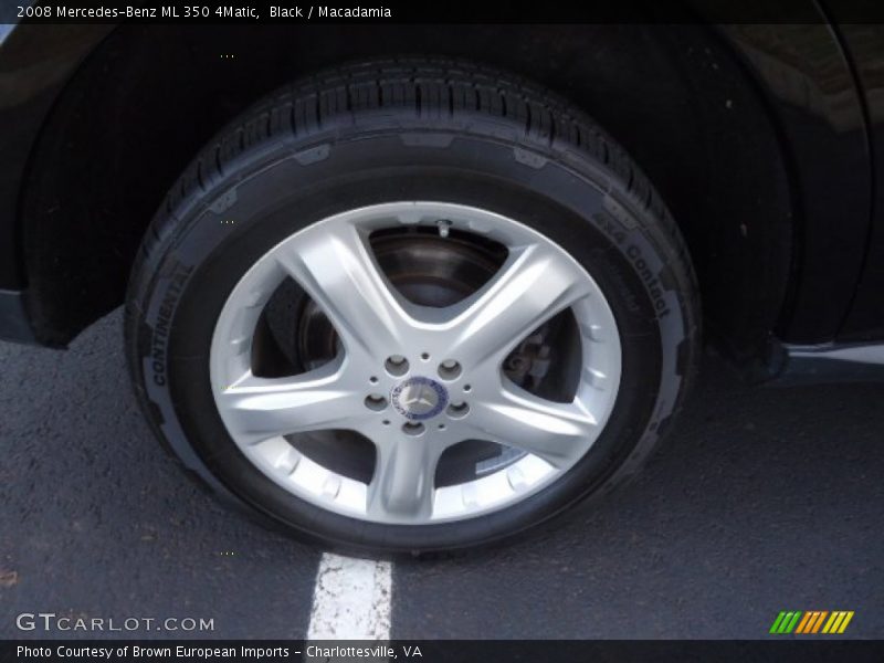 Black / Macadamia 2008 Mercedes-Benz ML 350 4Matic