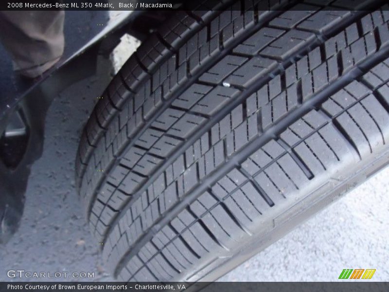 Black / Macadamia 2008 Mercedes-Benz ML 350 4Matic