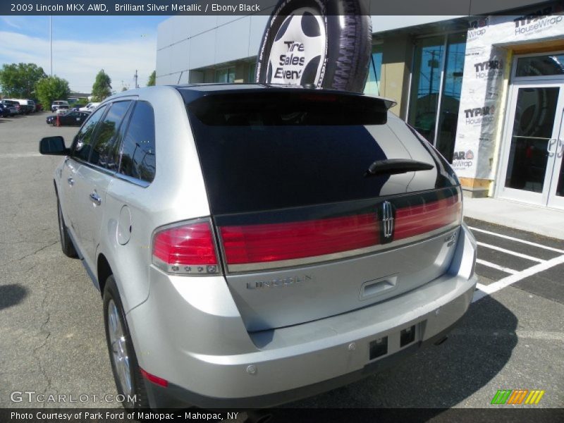 Brilliant Silver Metallic / Ebony Black 2009 Lincoln MKX AWD