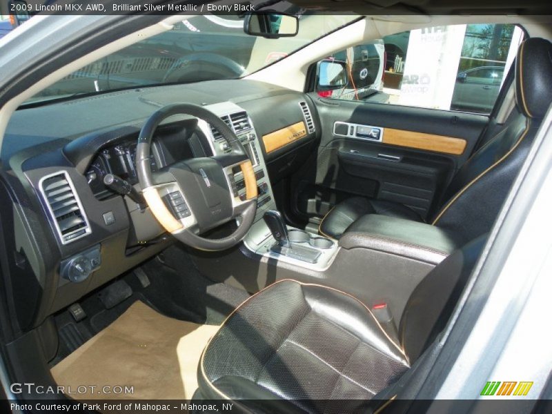 Brilliant Silver Metallic / Ebony Black 2009 Lincoln MKX AWD