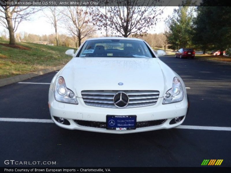 Arctic White / Ash Grey 2008 Mercedes-Benz CLS 550