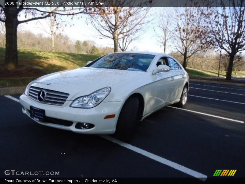 Arctic White / Ash Grey 2008 Mercedes-Benz CLS 550