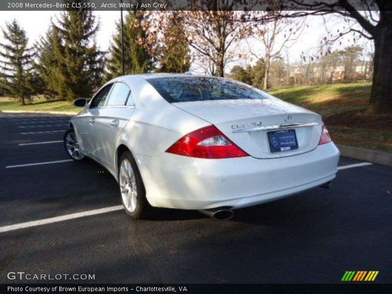 Arctic White / Ash Grey 2008 Mercedes-Benz CLS 550