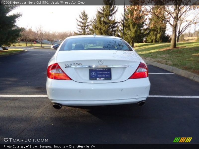Arctic White / Ash Grey 2008 Mercedes-Benz CLS 550