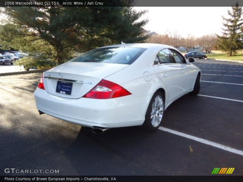 Arctic White / Ash Grey 2008 Mercedes-Benz CLS 550