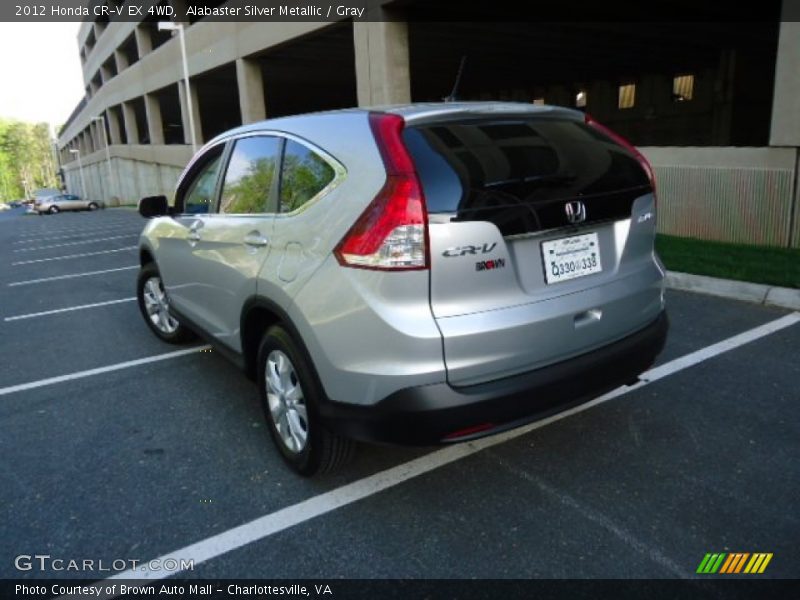 Alabaster Silver Metallic / Gray 2012 Honda CR-V EX 4WD